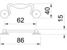 Forest BÚTORFOGANTYÚ 947-86 61,5 ANTIKOLT BRONZ - 10007417000