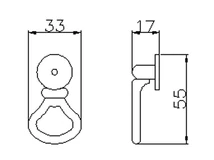 Forest BÚTORFOGANTYÚ 959-45 GOMB ANTIKOLT BRONZ - 10007418200