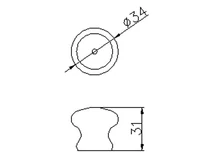 Forest BÚTORFOGANTYÚ SP12-35 GOMB FEHÉR - 10007421600