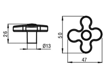 Forest BÚTORFOGANTYÚ 8116-50 ÁTM:50 KÉK-ALUMÍNIUM - 10007432322