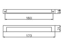 Forest BÚTORFOGANTYÚ 8086-172 160 WENGE-MATT KRÓM - 10007432370