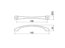 Forest BÚTORFOGANTYÚ C293/31 128 MATT KRÓM - 10007500030