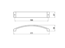 Forest BÚTORFOGANTYÚ C303B/11 160 GALVANIZÁLT NIKKEL - 10007500095