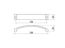 Forest BÚTORFOGANTYÚ C303C/11 128 GALVANIZÁLT NIKKEL - 10007500105