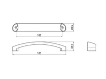 Forest BÚTORFOGANTYÚ C306/31 160 MATT KRÓM - 10007500120