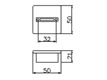 Forest BÚTORFOGANTYÚ C2041C/23 50X50 ANTIKOLT BRONZ - 10007500440