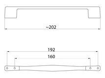 Forest BÚTORFOGANTYÚ 392B/33 160/192 MATT NIKKEL - 10007500845