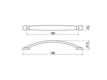 Forest BÚTORFOGANTYÚ 132-160 160 KRÓM - 10007550051