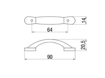 Forest BÚTORFOGANTYÚ 132-64 64 KRÓM - 10007550081
