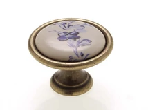 Forest BÚTORFOGANTYÚ P07.01.25.04 ÁTM:34 ANTIKOLT BRONZ-KÉK VIRÁG - 10007550282