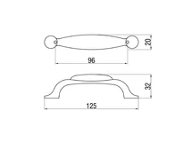 Forest BÚTORFOGANTYÚ M10.01.20.04 96 ANTIKOLT BRONZ-ZÖLD VIRÁG - 10007550310