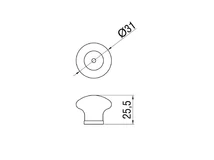 Forest BÚTORFOGANTYÚ P04.01.02.04 ÁTM:31 ANTIKOLT BRONZ-BARNA VIRÁG - 10007550364