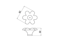 Forest BÚTORFOGANTYÚ P23.01.00.04 ÁTM:62 ANTIKOLT BRONZ-TÖRT FEHÉR - 10007550436