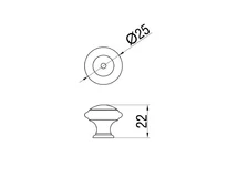 Forest BÚTORFOGANTYÚ 2025-25 Átm:25 ANTIKOLT BRONZ - 10007550500