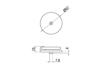 Forest BÚTORFOGANTYÚ 5021/A Átm:57 ANTIKOLT BRONZ - 10007550520