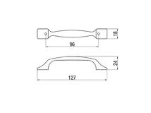 Forest BÚTORFOGANTYÚ 214-96 96 ANTIKOLT BRONZ - 10007550680