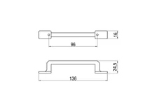 Forest BÚTORFOGANTYÚ 218-96 96 ANTIKOLT BRONZ - 10007550760