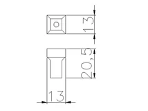 Forest BÚTORFOGANTYÚ 550.000.KR02  KRÓM-SWAROVSKI KRISTÁLY - 10007552050