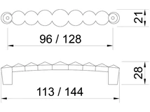 Forest BÚTORFOGANTYÚ 633.096.KR02 96 KRÓM-SWAROVSKI KRISTÁLY - 10007552140