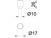 Forest BÚTORFOGANTYÚ WPO784.017.00T2 GOMB, 17MM ANTIK FEKETE - 10007552841
