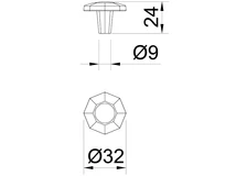 Forest BÚTORFOGANTYÚ WPO762.000.00D1 GOMB, 32MM ANTIK FIRENZE - 10007552990