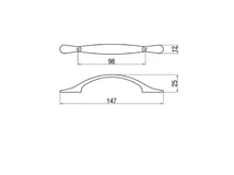 Forest BÚTORFOGANTYÚ T243-96 96 MATT KRÓM - 10007601334