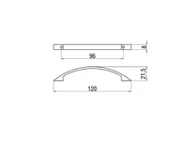 Forest BÚTORFOGANTYÚ T250-96 96 MATT NIKKEL - 10007601376