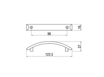 Forest BÚTORFOGANTYÚ T253-96 96 MATT KRÓM - 10007601397