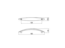 Forest BÚTORFOGANTYÚ T255-128 128 MATT KRÓM - 10007610010