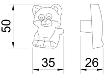 Forest BÚTORFOGANTYÚ T509 GOMB SZÜRKE - 10007611080