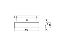 Forest BÚTORFOGANTYÚ A008-096/116 96 ALUMÍNIUM - 10007650240