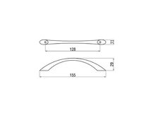 Forest BÚTORFOGANTYÚ E002-128 128 MATT KRÓM - 10007650393