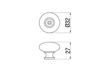 Forest BÚTORFOGANTYÚ E013-032 ÁTM:32 MM NIKKEL - 10007650561