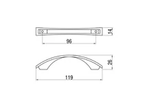 Forest BÚTORFOGANTYÚ E018-096 96 MATT KRÓM - 10007650643
