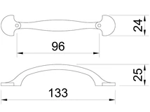 Forest BÚTORFOGANTYÚ E040-096 96 ANTIKOLT BRONZ - 10007651004