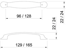 Forest BÚTORFOGANTYÚ E044-096 96 FÉNYES ANTIKOLT BRONZ - 10007651054
