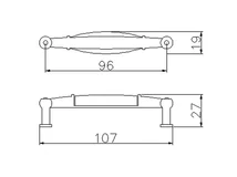 Forest BÚTORFOGANTYÚ E038-96 96 ANTIKOLT BRONZ-BARNA VIRÁG - 10007652000