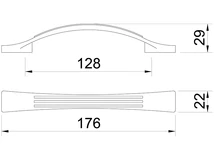 Forest BÚTORFOGANTYÚ E077-128 ANTIKOLT BRONZ - 10007652500