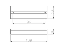 Forest BÚTORFOGANTYÚ EM-603 96MM CSILLÁMOS KRÓM - 10007700070