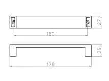 Forest BÚTORFOGANTYÚ BR 170 160MM ANTIKOLT BRONZ - 10007700110