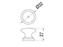Forest BÚTORFOGANTYÚ P 91/B-32 GOMB RÓZSAGYÖKÉR - 10007801500