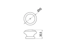 Forest BÚTORFOGANTYÚ F 137-45 GOMB ÖREGCSERESZNYE - 10007901850