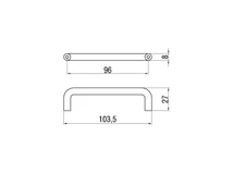 Forest BÚTORFOGANTYÚ G 1008-96 96 KRÓM - 10008103800