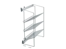 Forest GARDRÓB SZERELVÉNY ASL3 ALG OLDALRA SZERELHETŐ 3 RÉSZES CIPŐTARTÓ 300x790x500 mm MATT KRÓM - 10009700147