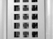 Forest IRODAI ASZTALLÁB BETÉT CANBERRA-PECHINO 615mm RAL9006 NÉGYSZÖG LYUKAS ALUMÍNIUM - 10010410320