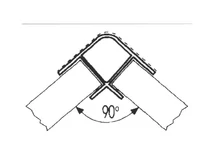 Forest LÁBAZATELEM SAROK 90 FOKOS H: 100 mm ALUMÍNIUM - 10010901455