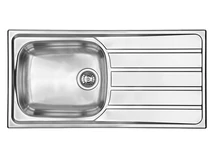 Forest CM MOSOGATÓ UNIVERSAL 1 MEDENCE+CSEPEGTETŐ 1000x500mm ACÉL - 10012130140