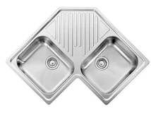 Forest CM MOSOGATÓ ILARIA 2 MEDENCE SAROK 830x830mm ACÉL - 10012130800