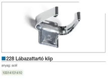 Forest MŰANYAG SZEKRÉNYLÁB 228 FÉM KLIP - HORGANYZOTT - 10014101410