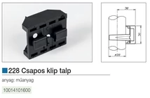 Forest MŰANYAG SZEKRÉNYLÁB 228 CSAPOS KLIPTALP - FEKETE - 10014101600